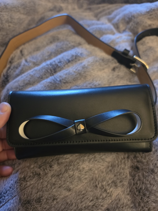 kate spade Handbags - NWOT Kate Spade Black Bow Belt Bag